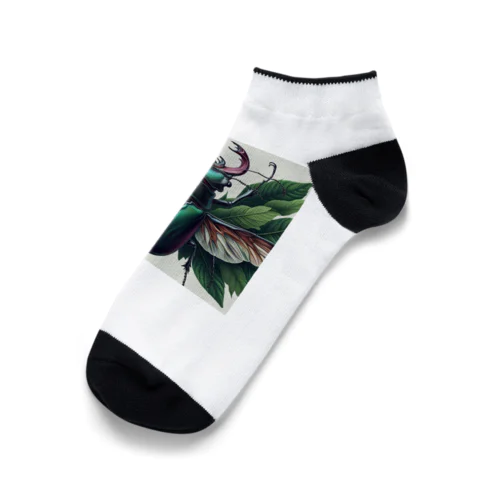 クワガタムシの輝き Ankle Socks