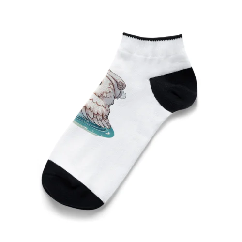 フクロウさんの入浴 Ankle Socks