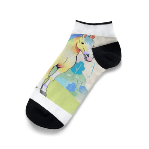 母馬のフローラ Ankle Socks