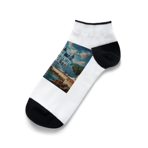 海辺の綺麗な城 Ankle Socks