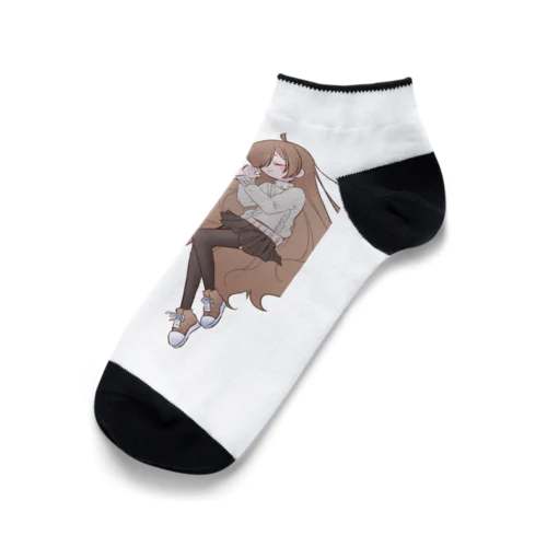 二人寄り添って寝ているカップル Ankle Socks