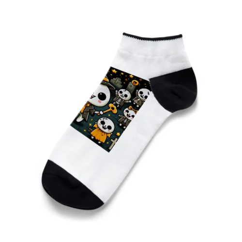 可愛いゾンビキャラクター1 Ankle Socks