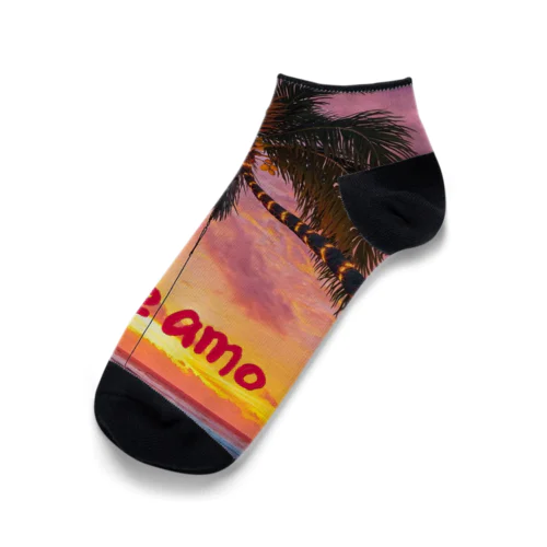 美しい夕陽 Ankle Socks