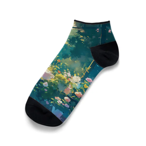 風景自然の美しさ　なでしこ1478 Ankle Socks