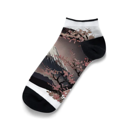 桜と富士山 Ankle Socks