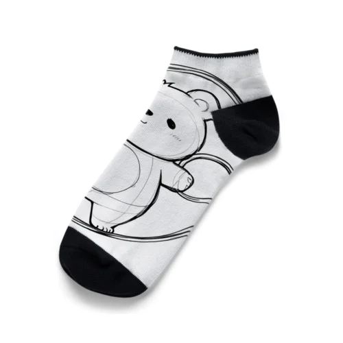 かわいいクマ Ankle Socks