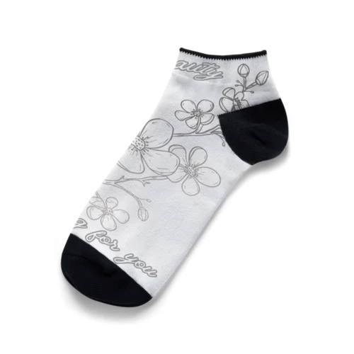 桜の花言葉 Ankle Socks