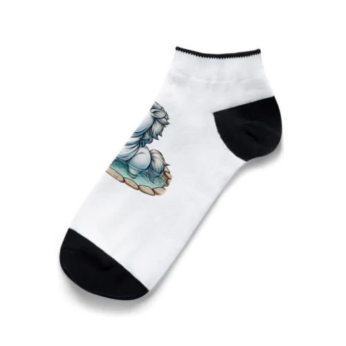 ウマさんの入浴 Ankle Socks