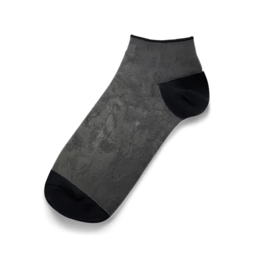 左官の壁　KURO Ankle Socks