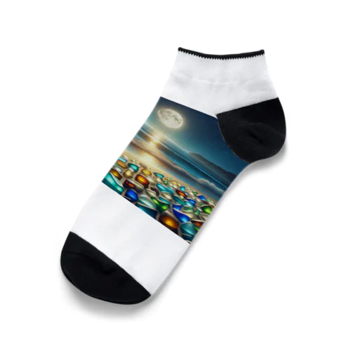 夜に輝くシーガラス Ankle Socks