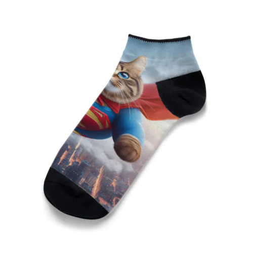 ニャンコヒーロー Ankle Socks