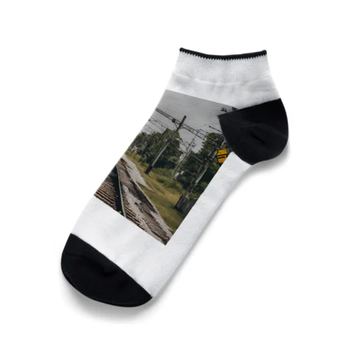 鉄道レールデザイン Ankle Socks