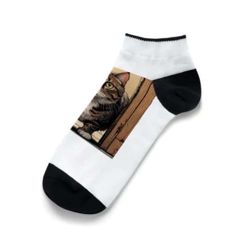 覗き猫ちゃん Ankle Socks