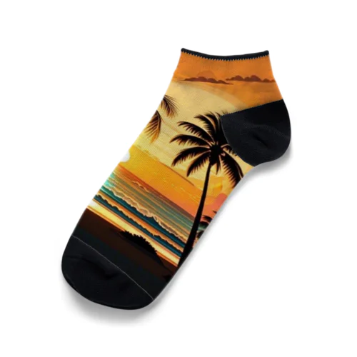 夕暮れ時の海 Ankle Socks