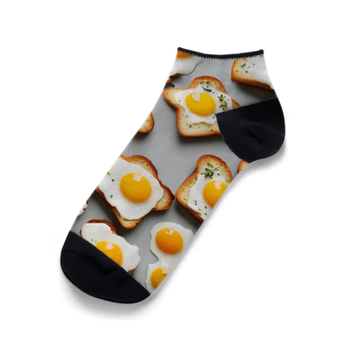 目玉焼きトーストいっぱい Ankle Socks