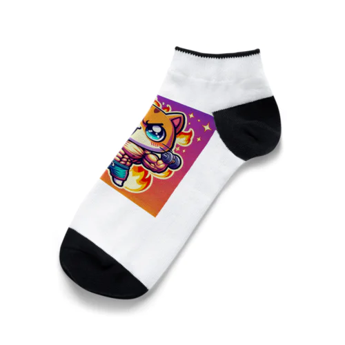 情熱ネコマッチョ Ankle Socks