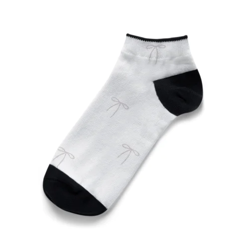 𓍯  ribbon pattern . Ankle Socks