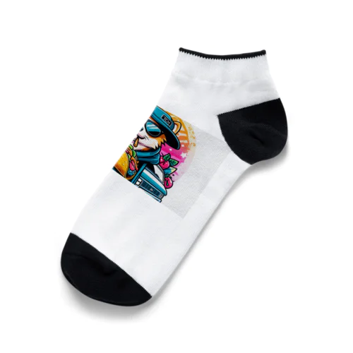 ゴクウちゃんとタコス　time Ankle Socks