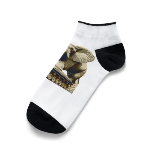 No-war Elephant Ankle Socks