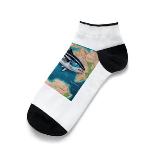 世界を旅するマグロ君 Ankle Socks