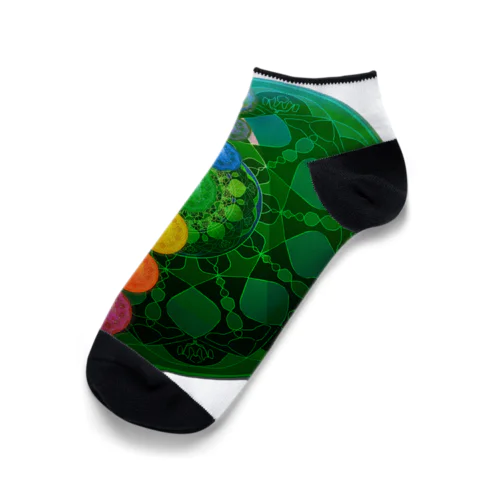 宇宙曼荼羅　緑の奇跡 Ankle Socks