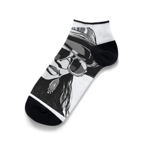 サングラスガール Ankle Socks