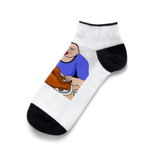 お肉大好きおじさん Ankle Socks