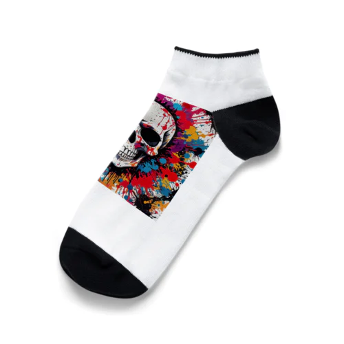 インクとドクロ_2 Ankle Socks