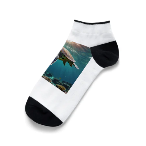 Sea Turtle Ankle Socks