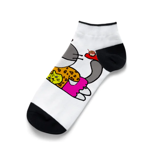 ぐーたら大阪のオバニャンちゃん Ankle Socks