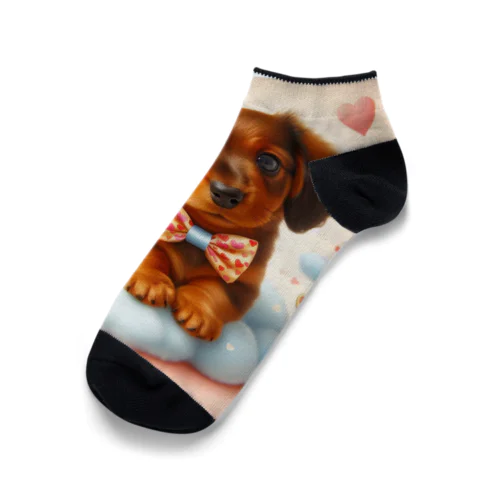 ラブリーミニチュアダックスフンド Ankle Socks
