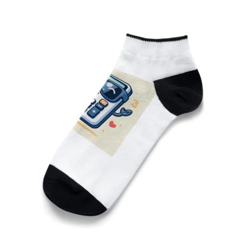 サングラスをかけたハッピーな計算機 Ankle Socks