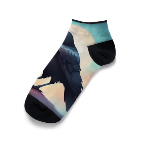 Night Crow Ankle Socks