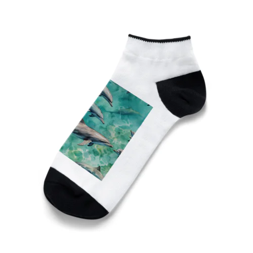 ハワイのイルカ Ankle Socks