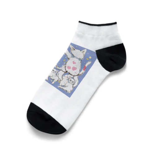 可愛いだけじゃない！ ガンギマリ猫の魅力満載！ Ankle Socks