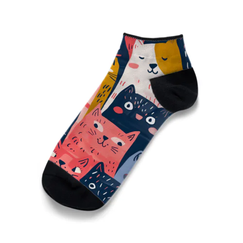 集合（ねこ？） Ankle Socks