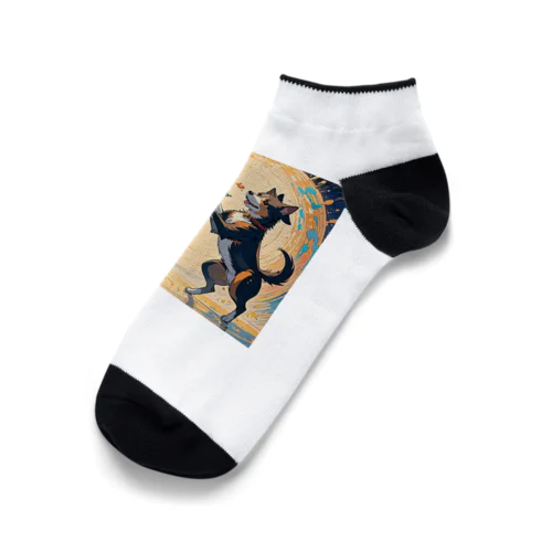 踊る犬たち Ankle Socks