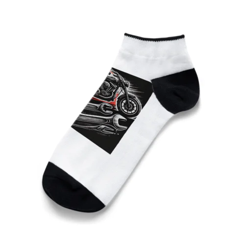 ワイルドライダー・メカニック ロゴ Ankle Socks