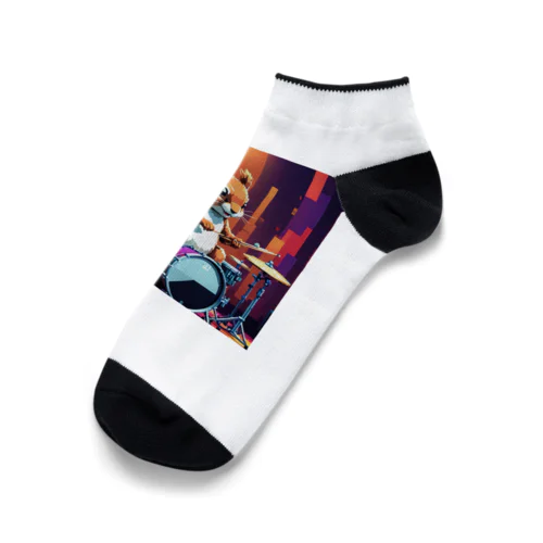 ドラムを叩くシマリス Ankle Socks