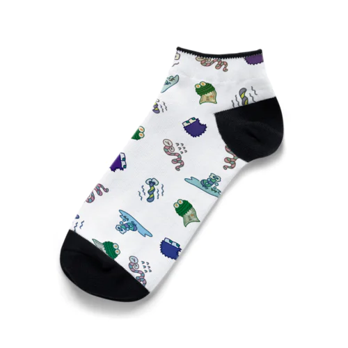 虫たち_総柄 Ankle Socks