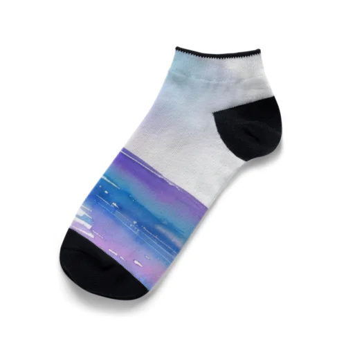 紫と紺の世界 Ankle Socks