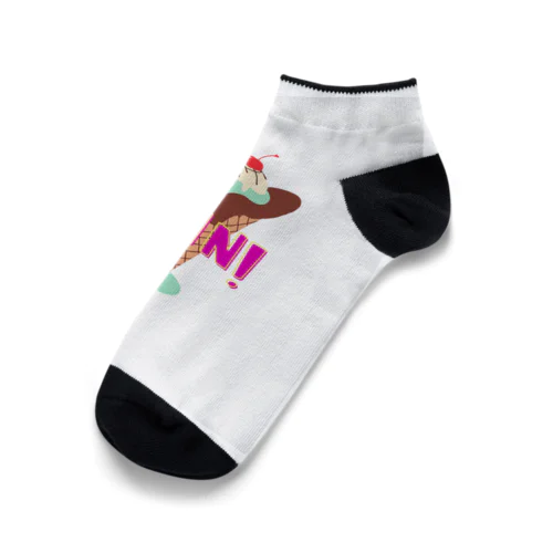 fun！チョコミントアイス Ankle Socks