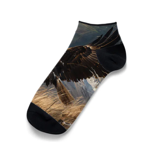 大自然の中の鷲 Ankle Socks