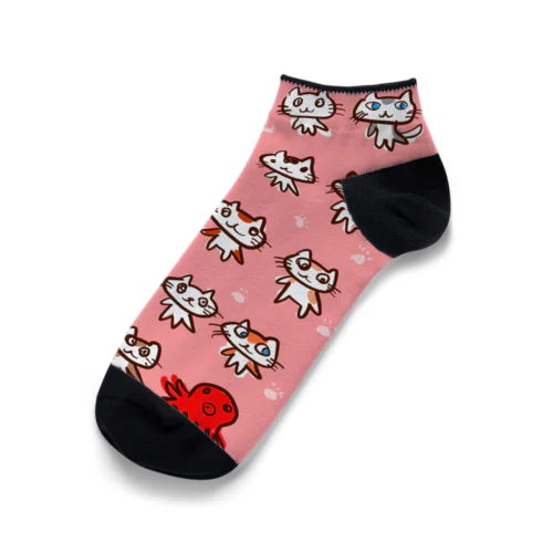 たこねこちゃん  Ankle Socks