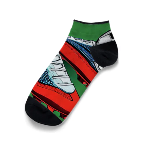 サッカーシューズにサッカーボール Ankle Socks