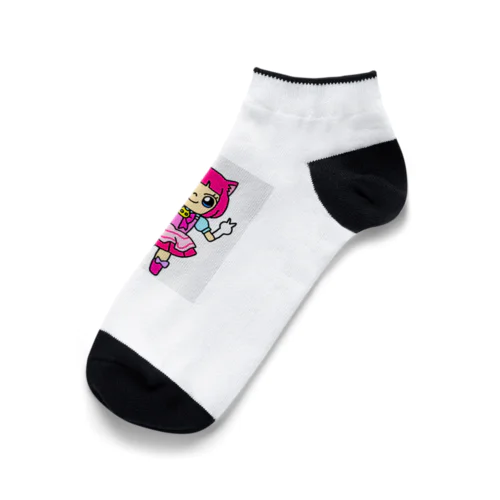 ピンクにゃん Ankle Socks