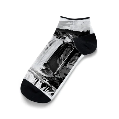 壮大な滝 Ankle Socks