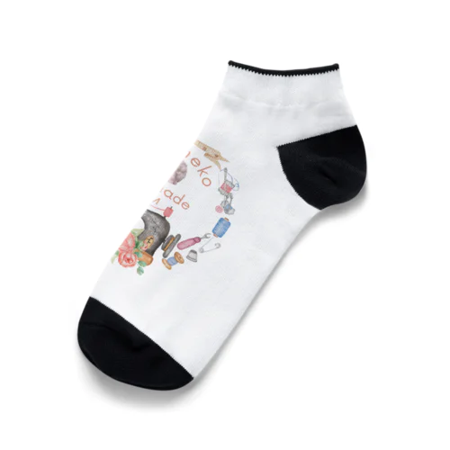 ツキネコハンドメイド部 Ankle Socks