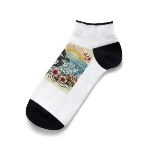 ウミガメ Ankle Socks