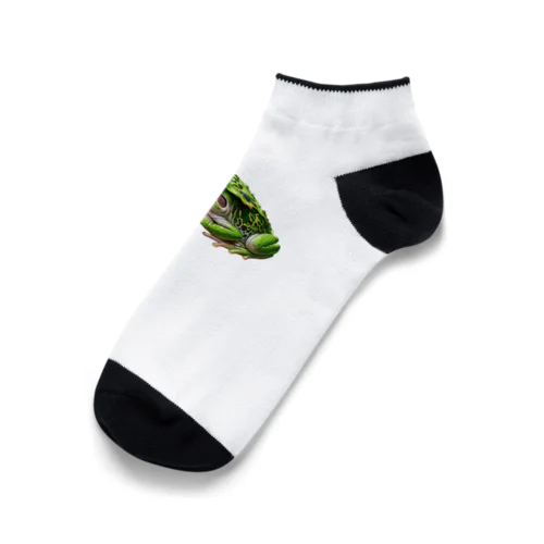 眠っているかわいいアマガエル Ankle Socks